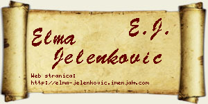 Elma Jelenković vizit kartica